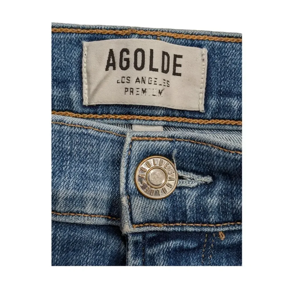 AGOLDE Amour Vert Sophie Crop Jeans Size 25 - Picture 6 of 11